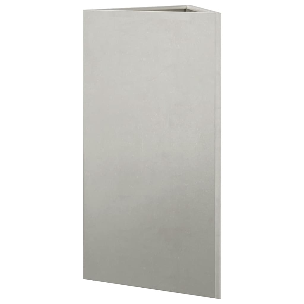 Pflanzkübel Dreieckig 40x34,5x75 cm Edelstahl