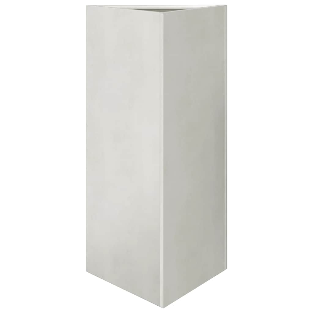 Pflanzkübel 2 Stk. Dreieckig 40x34,5x75 cm Edelstahl