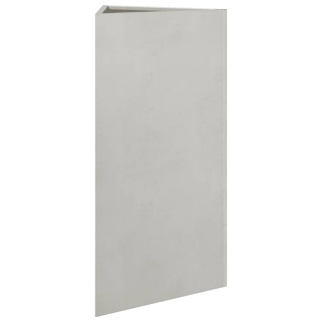 Pflanzkübel 2 Stk. Dreieckig 40x34,5x75 cm Edelstahl