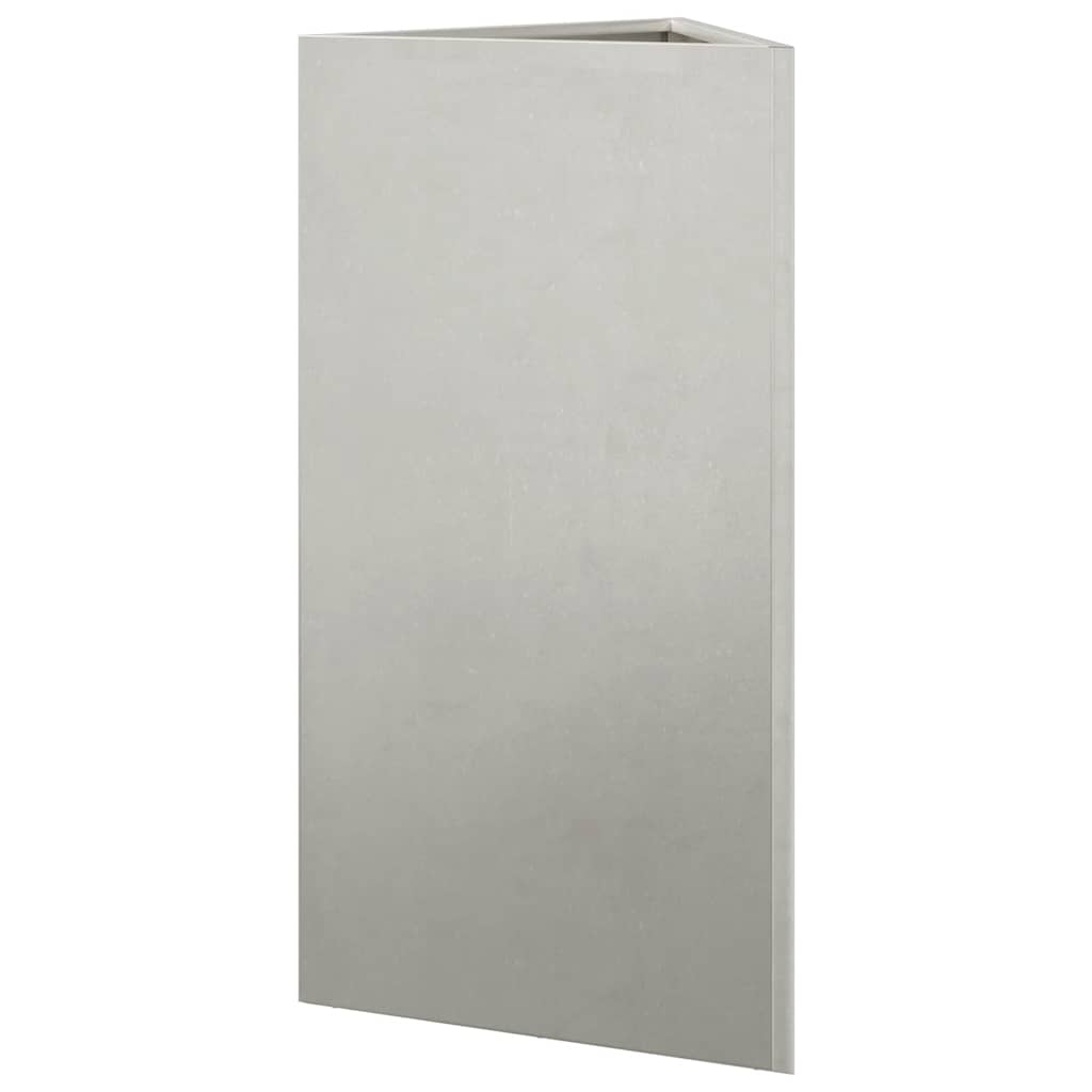 Pflanzkübel 2 Stk. Dreieckig 40x34,5x75 cm Edelstahl