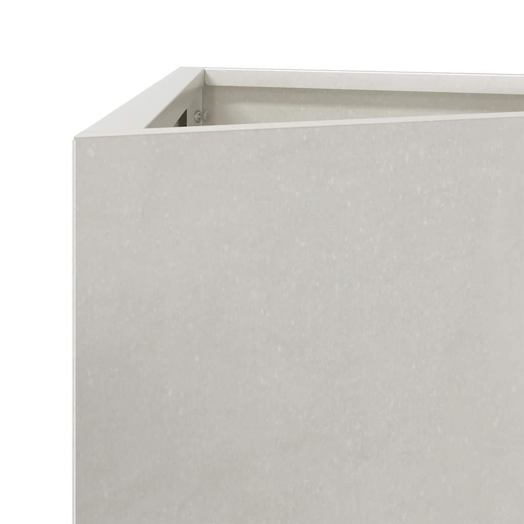 Pflanzkübel 2 Stk. Dreieckig 40x34,5x75 cm Edelstahl