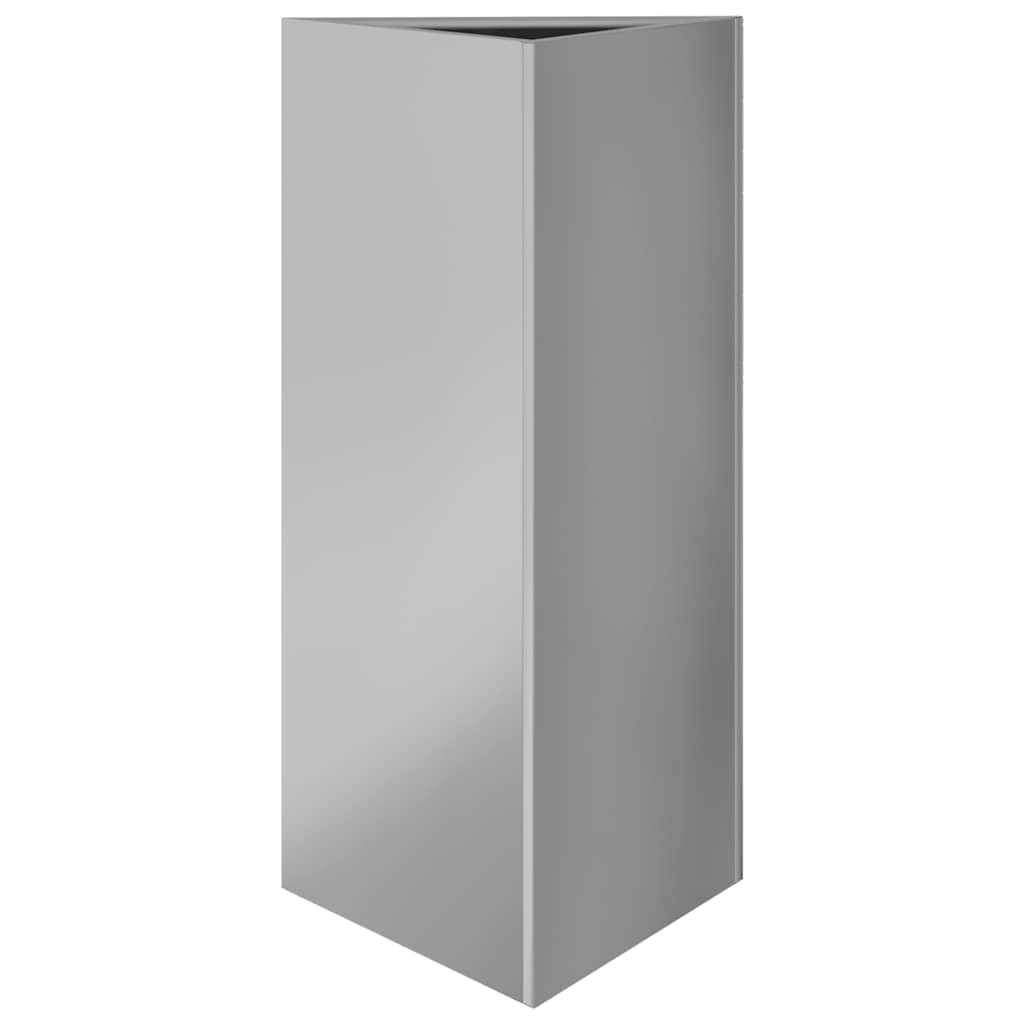 Pflanzkübel 2 Stk. Dreieckig 40x34,5x75 cm Verzinkter Stahl