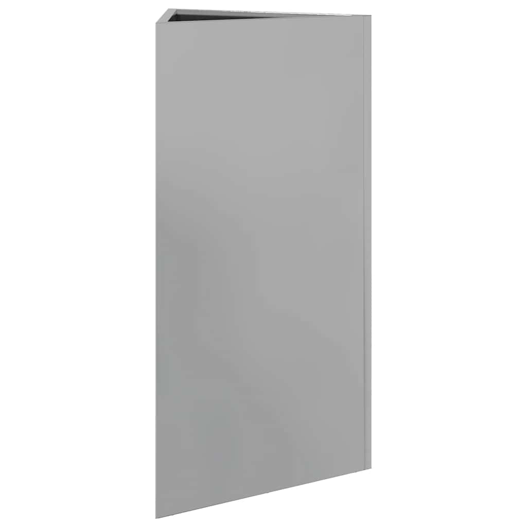 Pflanzkübel 2 Stk. Dreieckig 40x34,5x75 cm Verzinkter Stahl