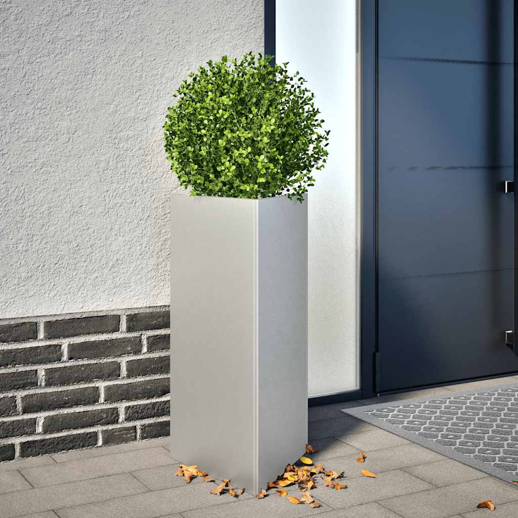 Pflanzkübel 2 Stk. Dreieckig 40x34,5x75 cm Verzinkter Stahl