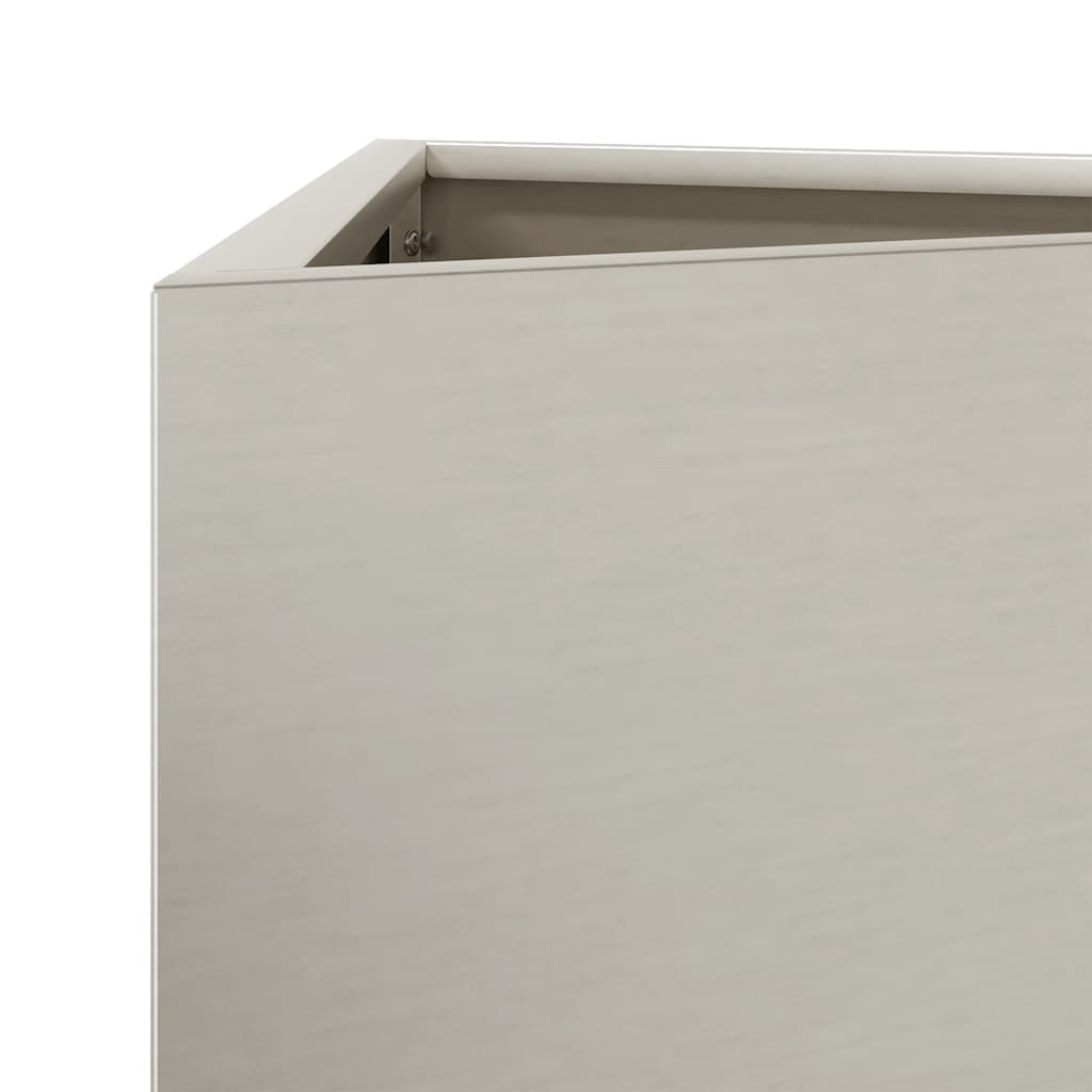 Pflanzkübel 2 Stk. Dreieckig 40x34,5x75 cm Wetterfester Stahl