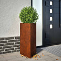 Pflanzkübel 2 Stk. Dreieckig 40x34,5x75 cm Wetterfester Stahl