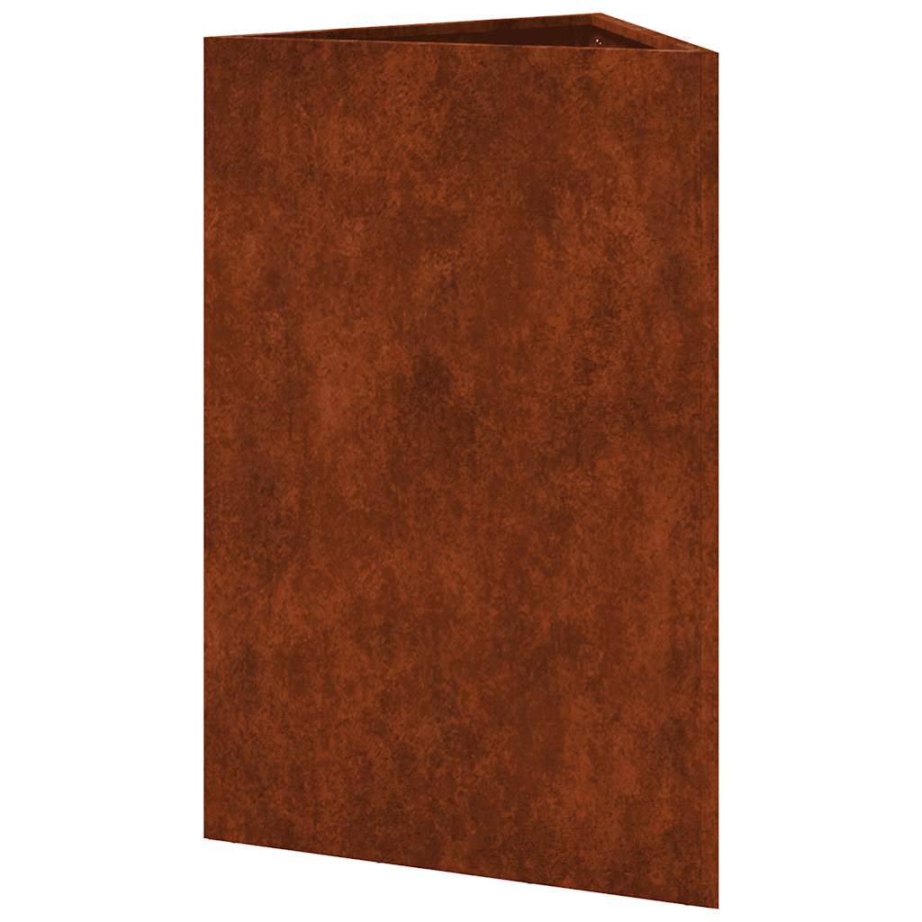 Pflanzkübel 2 Stk. Dreieckig 50x43x75 cm Wetterfester Stahl
