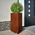 Pflanzkübel 2 Stk. Dreieckig 50x43x75 cm Wetterfester Stahl
