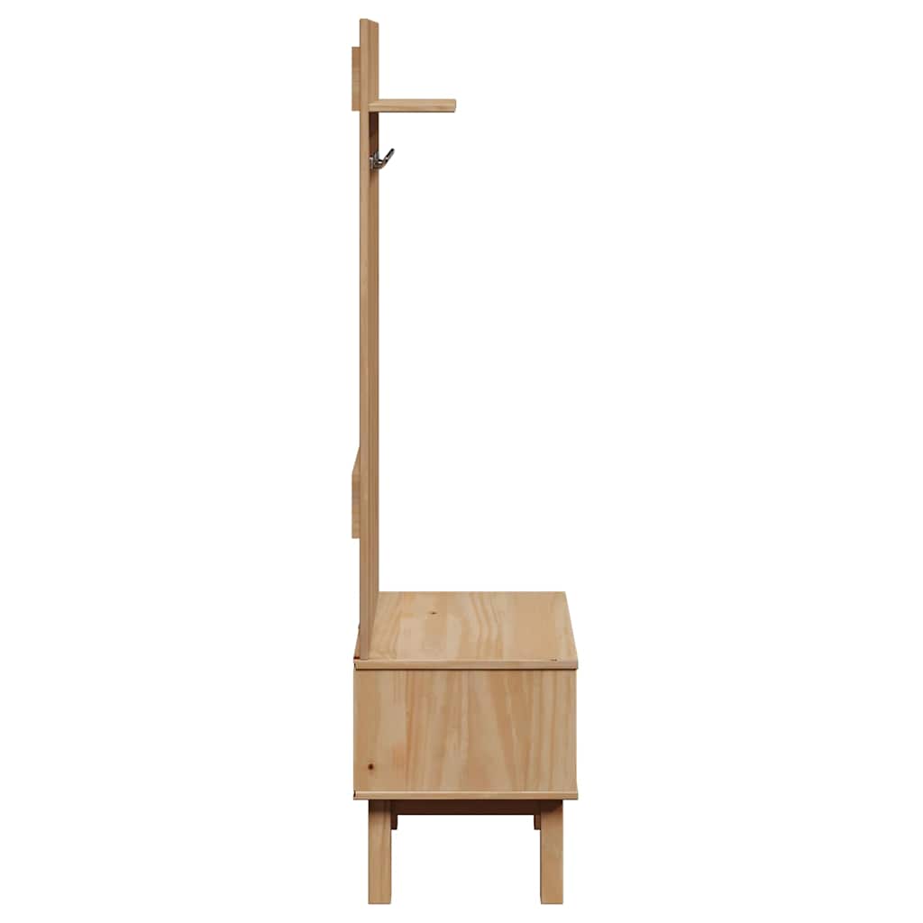 Flurgarderobe OTTA 50x40x160 cm Massivholz Kiefer