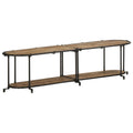 TV-Regal 160x42x40 cm Raues Mangoholz