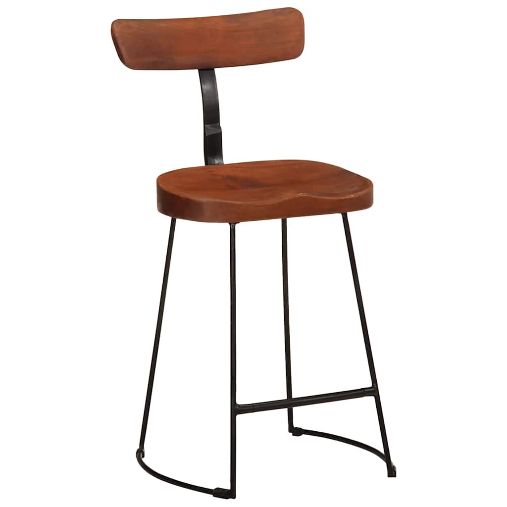 Barhocker 2 Stk. 49x43x79 cm Mango Massivholz
