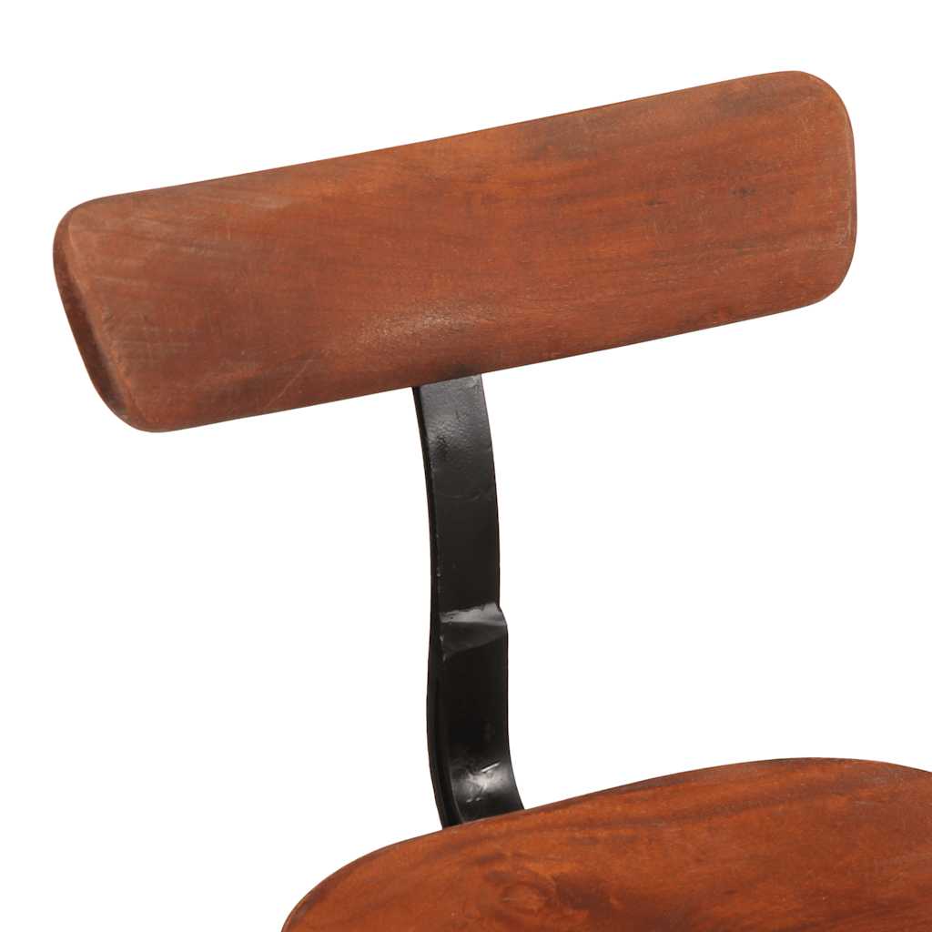 Barhocker 2 Stk. 49x43x79 cm Mango Massivholz