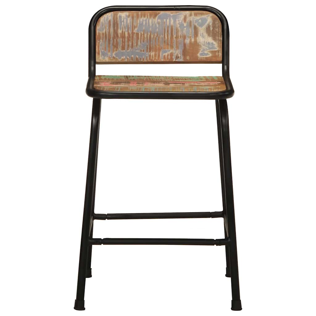 Barhocker 2 Stk. 46x35,5x70 cm Altholz Massivholz