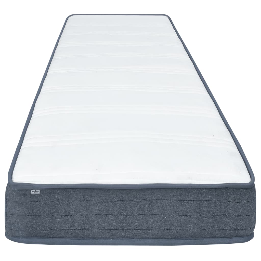 Boxspringmatratze 190x90x20 cm Mittelweich Stoff