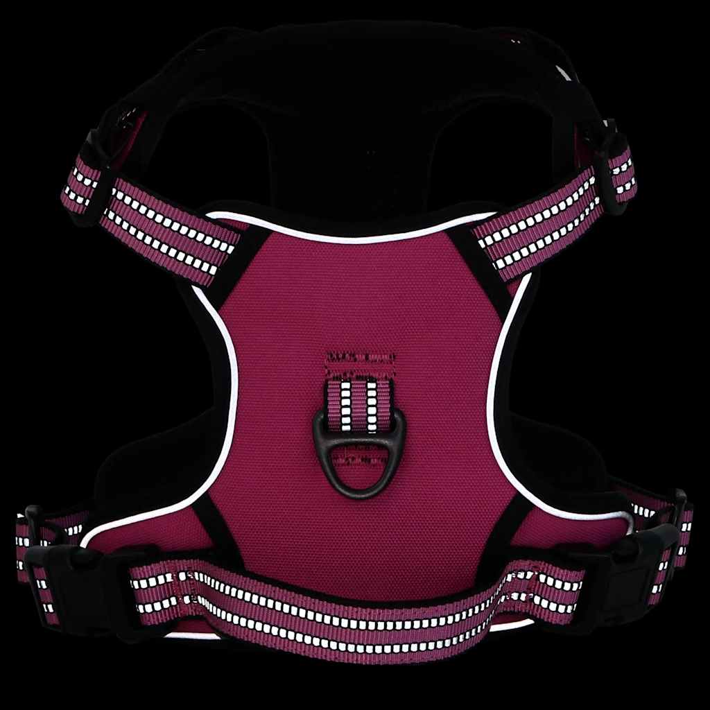 Hundegeschirr mit Leine & Halsband Verstellbar Rosa L