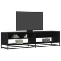 TV-Schrank Schwarz 180,5x40x46 cm Holzwerkstoff