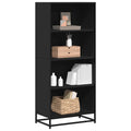 Bücherregal Schwarz 60x35x139 cm Holzwerkstoff