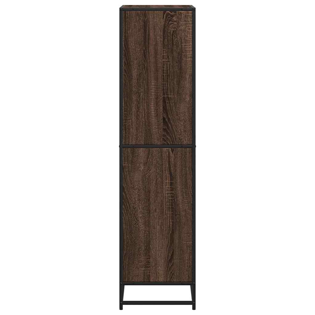 Bücherregal Braun Eichen-Optik 60x35x139 cm Holzwerkstoff