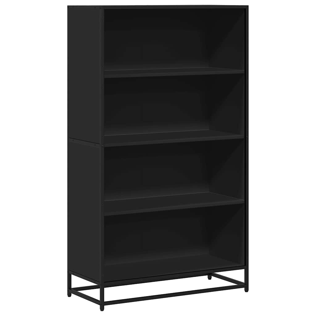 Bücherregal Schwarz 80,5x35x139 cm Holzwerkstoff