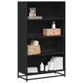 Bücherregal Schwarz 80,5x35x139 cm Holzwerkstoff