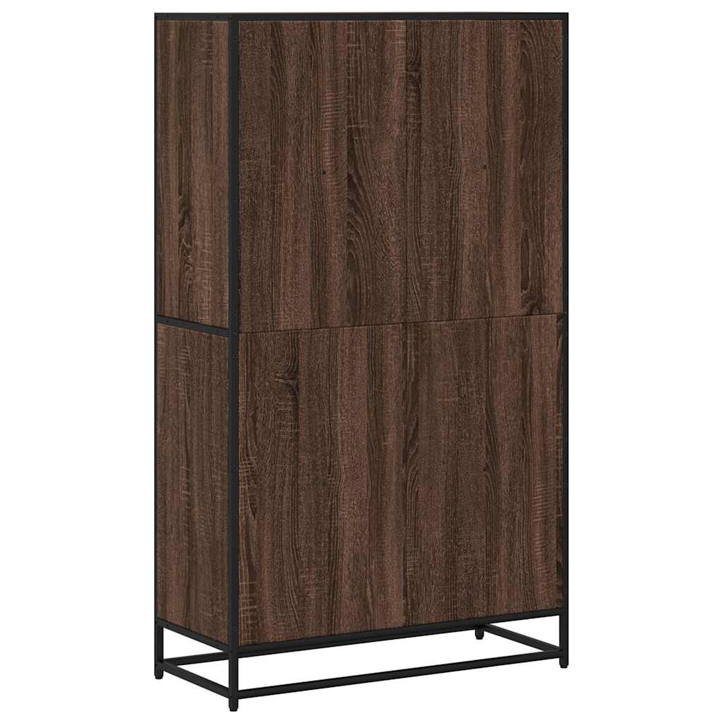 Bücherregal Braun Eichen-Optik 80,5x35x139 cm Holzwerkstoff