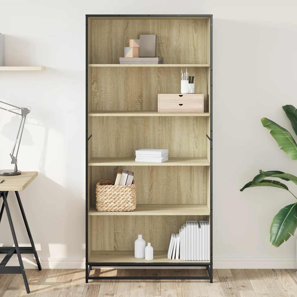Bücherregal Sonoma-Eiche 80,5x35x170,5 cm Holzwerkstoff