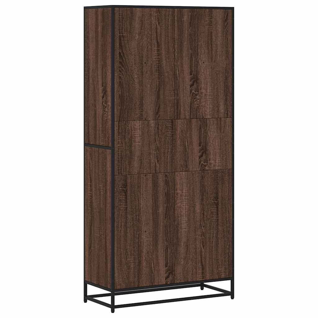 Bücherregal Räuchereiche 80,5x35x170,5 cm Holzwerkstoff