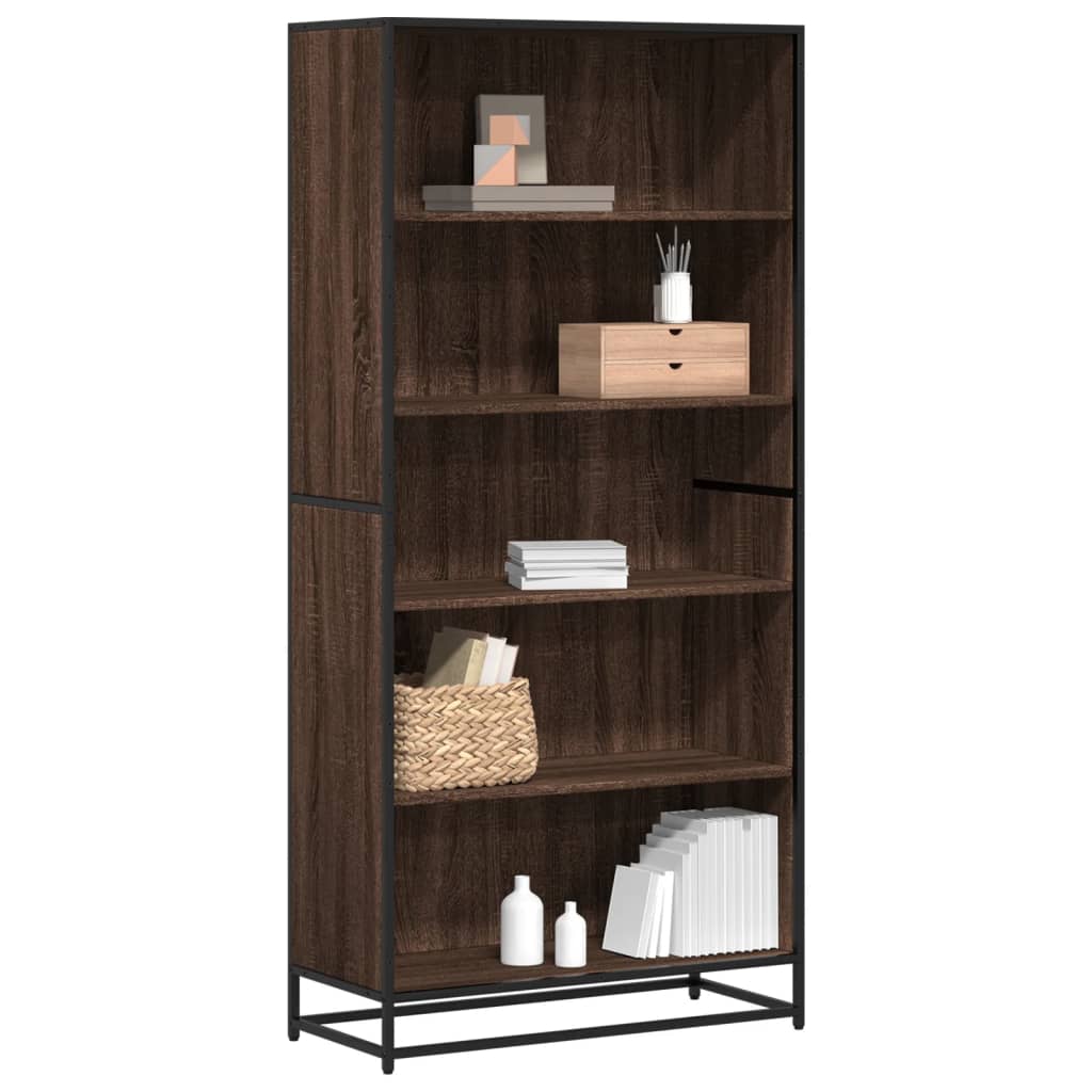 Bücherregal Räuchereiche 80,5x35x170,5 cm Holzwerkstoff