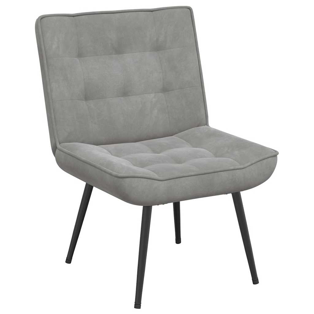 Relaxsessel Hellgrau 64x74x84 cm Samt