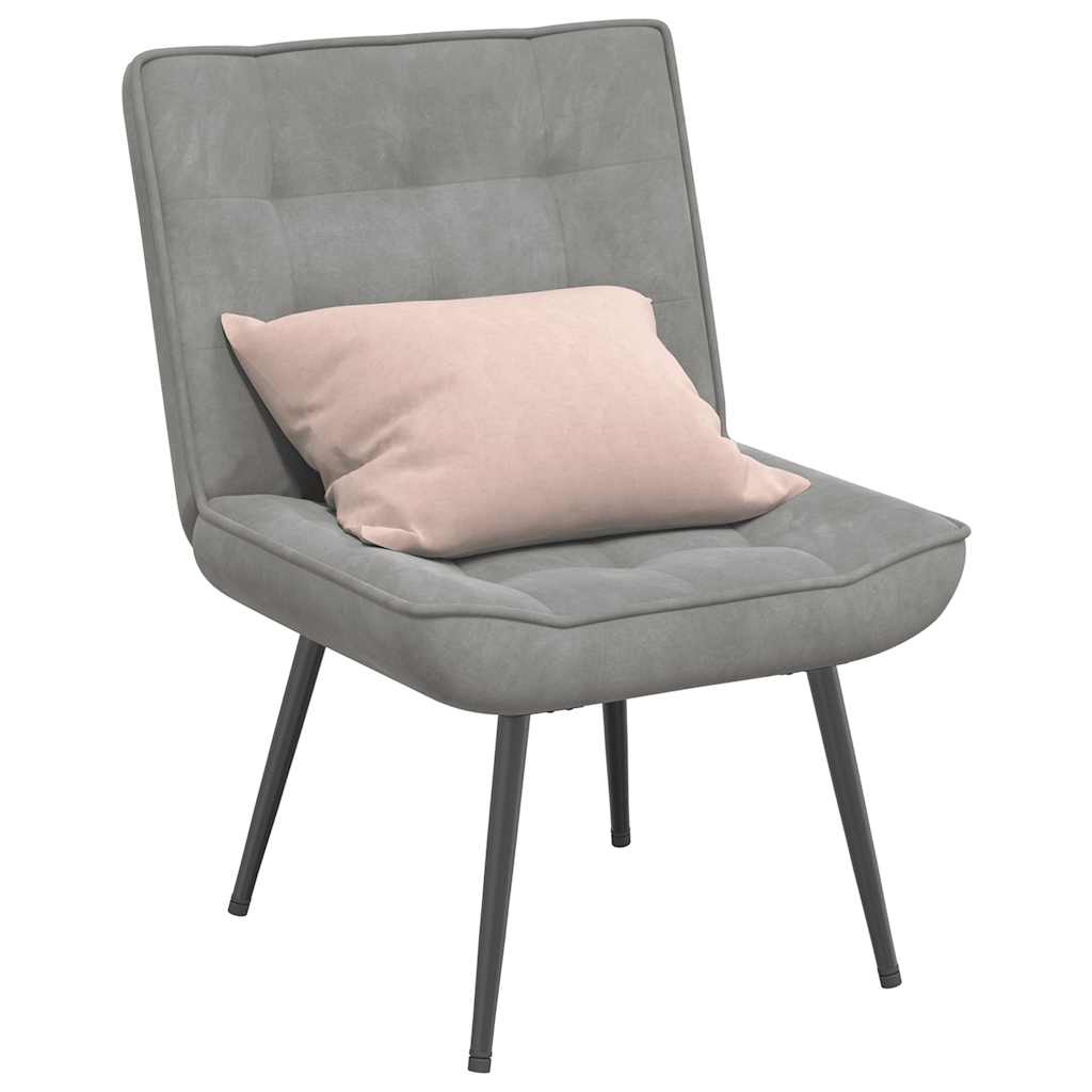 Relaxsessel Hellgrau 64x74x84 cm Samt