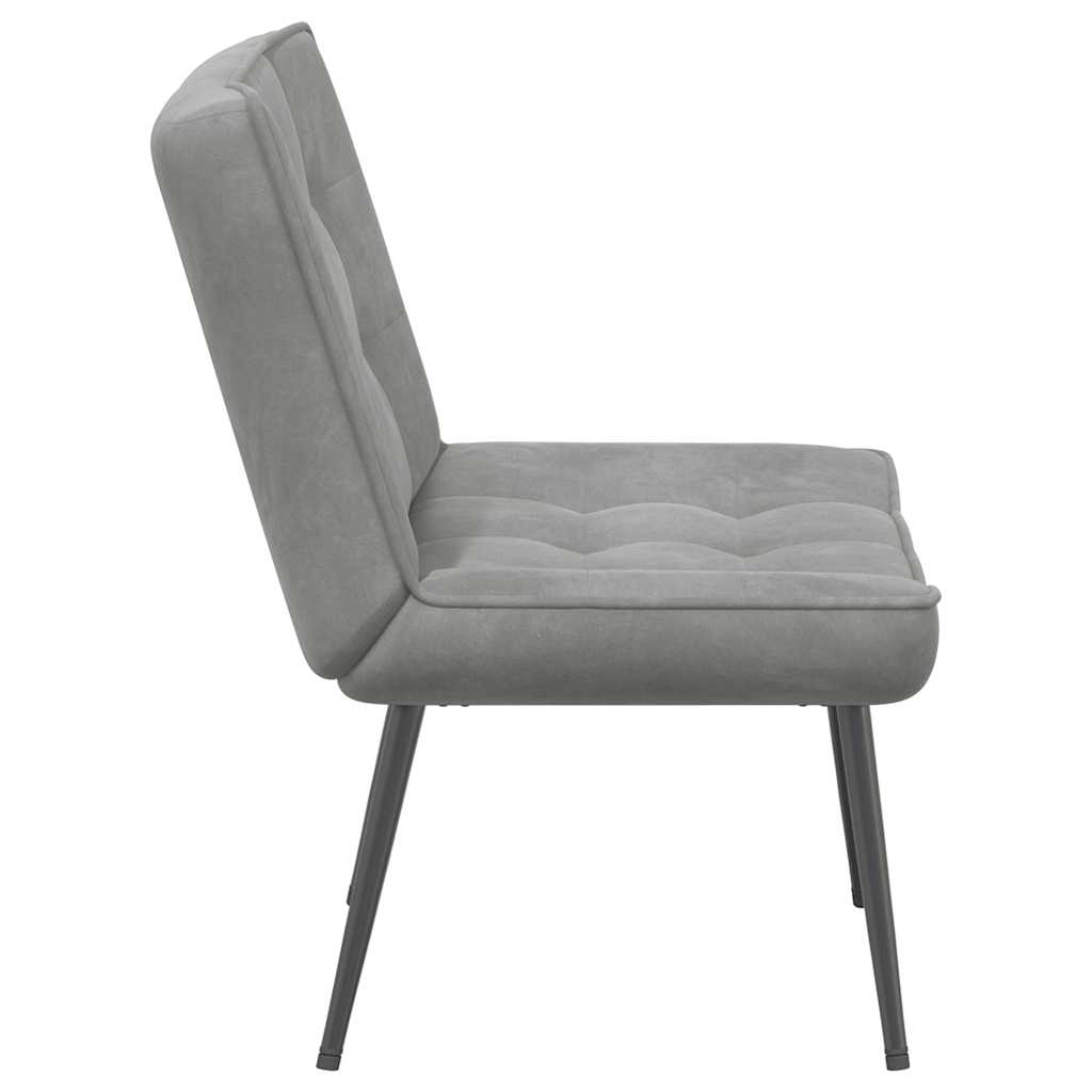 Relaxsessel Hellgrau 64x74x84 cm Samt