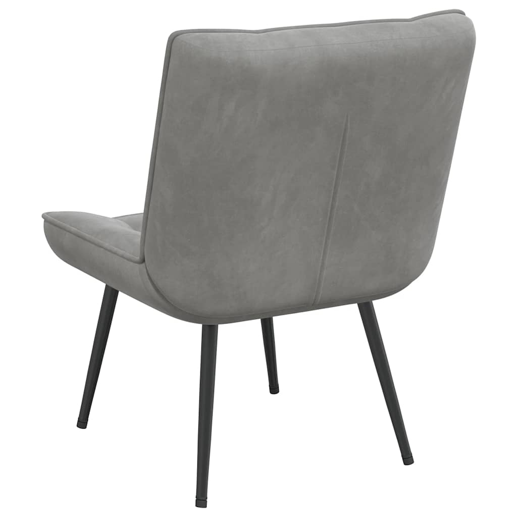 Relaxsessel Hellgrau 64x74x84 cm Samt
