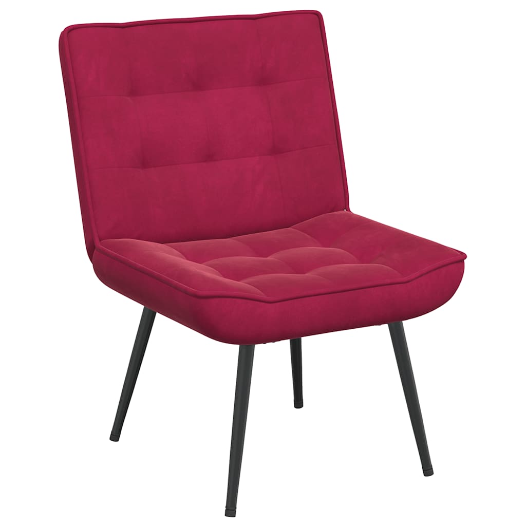 Relaxsessel Weinrot 64x74x84 cm Samt