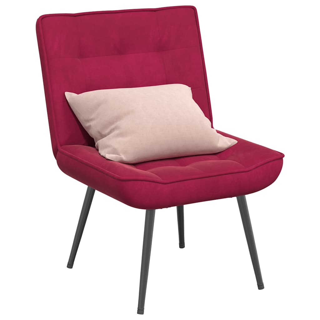Relaxsessel Weinrot 64x74x84 cm Samt