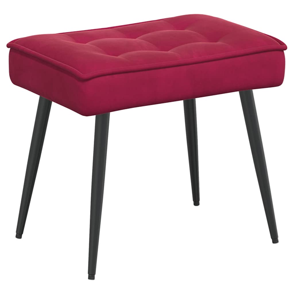 Relaxsessel Weinrot 64x74x84 cm Samt