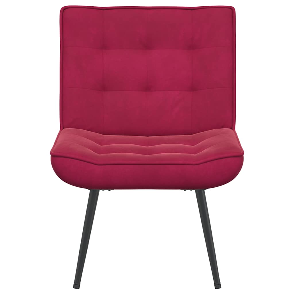Relaxsessel Weinrot 64x74x84 cm Samt