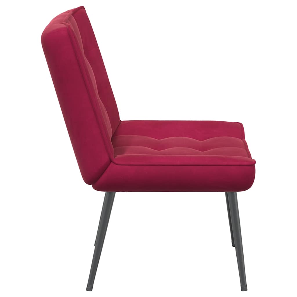 Relaxsessel Weinrot 64x74x84 cm Samt