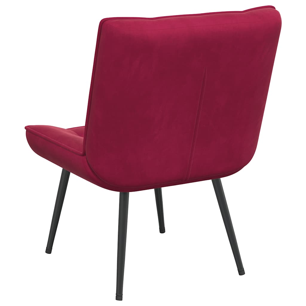 Relaxsessel Weinrot 64x74x84 cm Samt