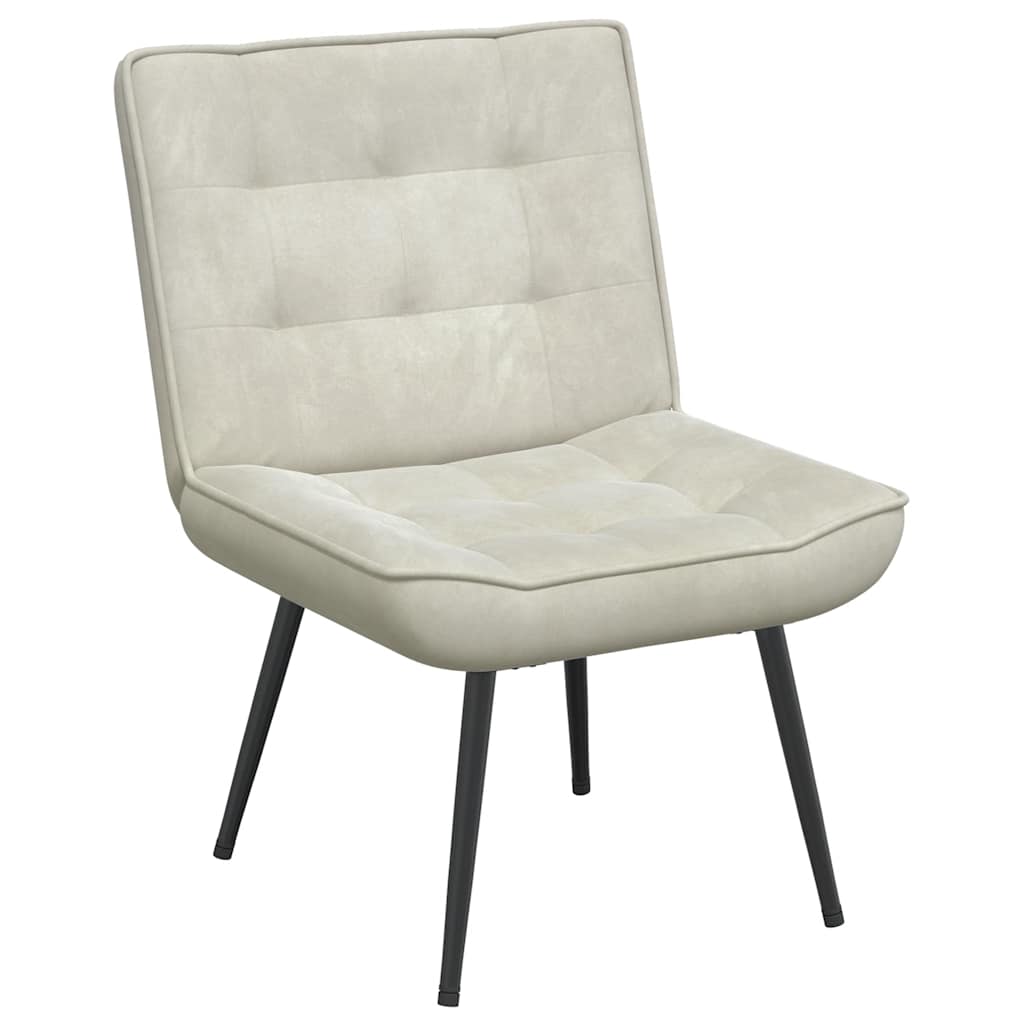 Relaxsessel Creme 64x74x84 cm Samt