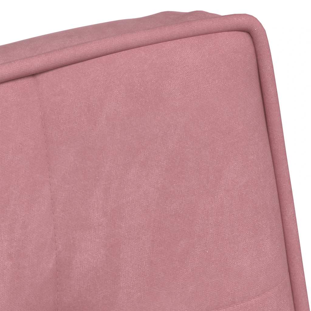 Relaxsessel mit Hocker Rosa Samt
