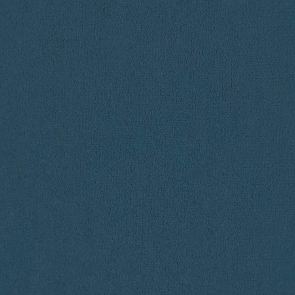 Relaxsessel mit Hocker Blau Samt