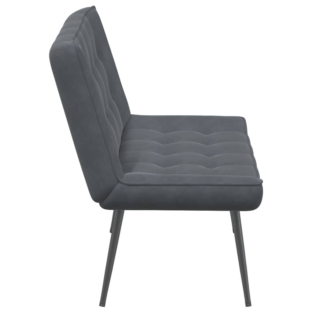 Sitzbank Dunkelgrau 110x74x84 cm Samt