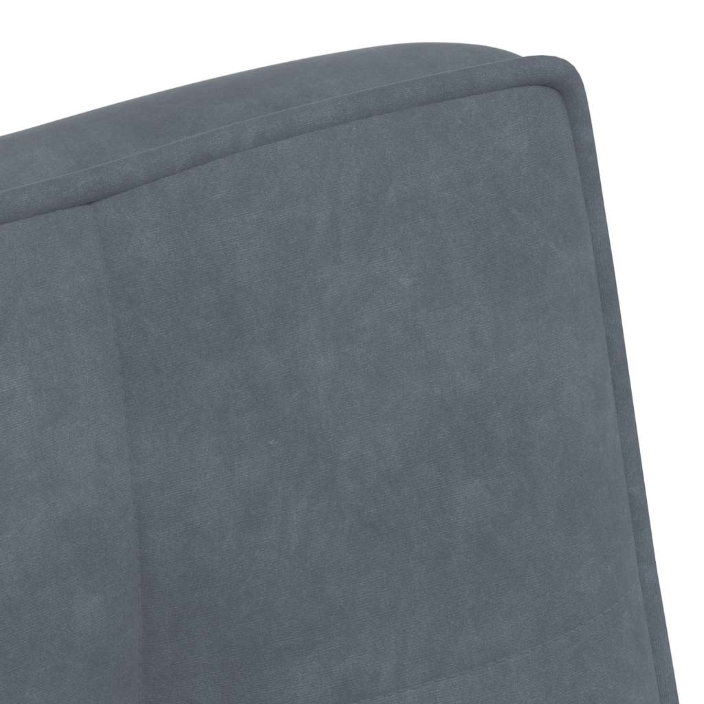 Sitzbank Dunkelgrau 110x74x84 cm Samt