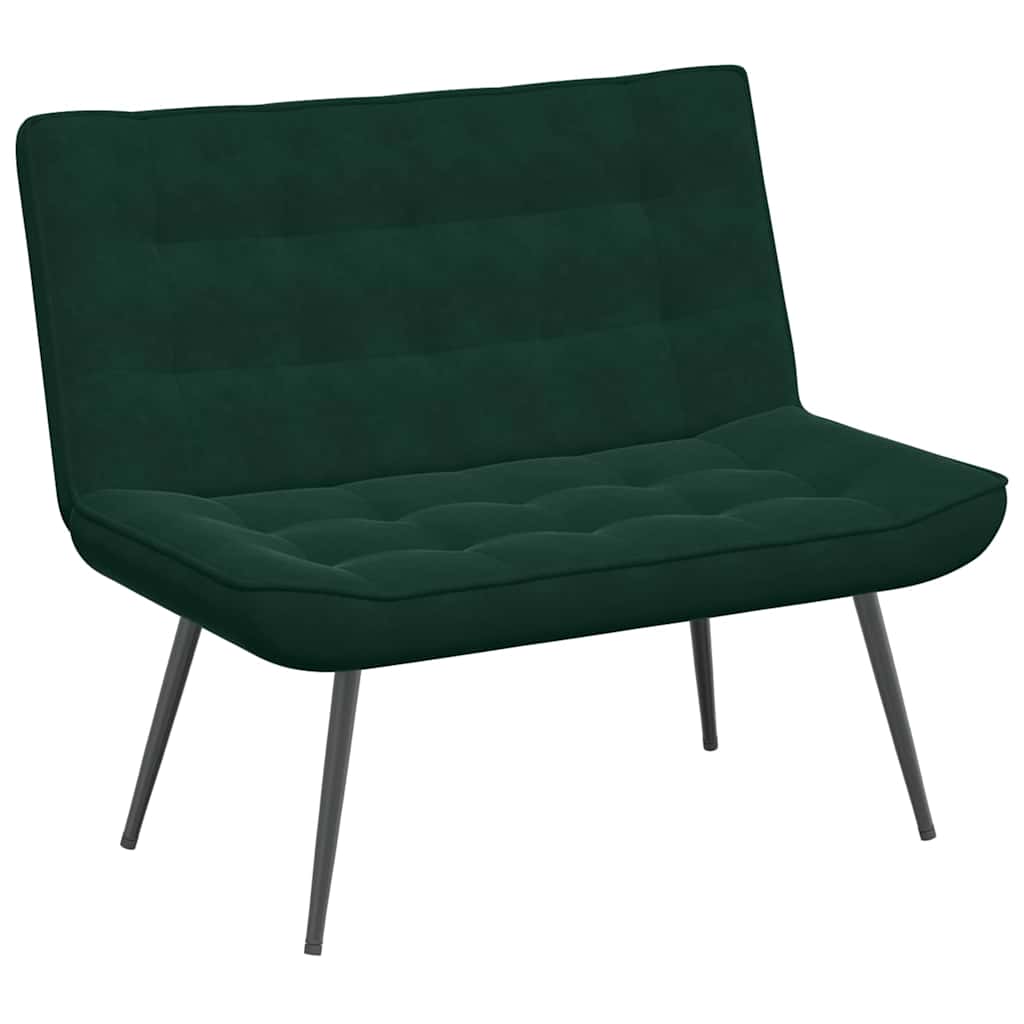 Sitzbank Dunkelgrün 110x74x84 cm Samt