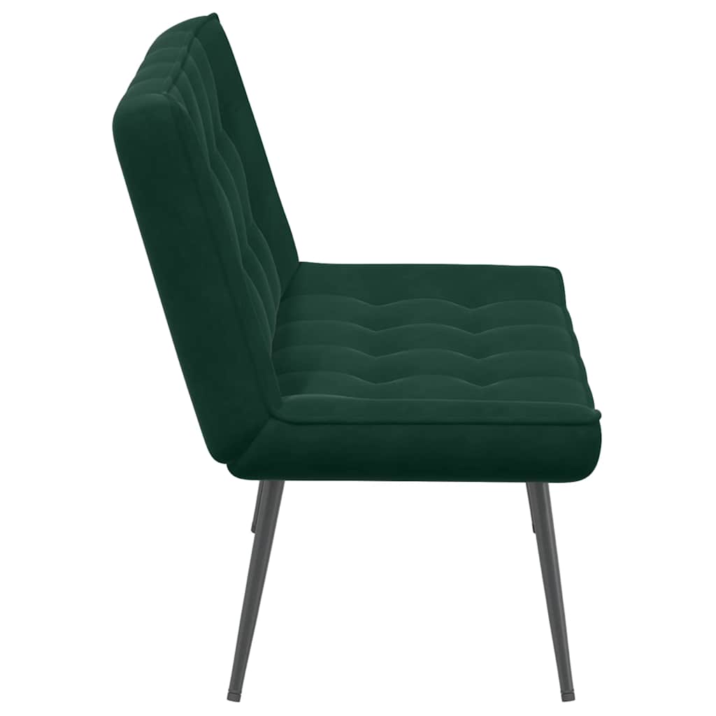 Sitzbank Dunkelgrün 110x74x84 cm Samt