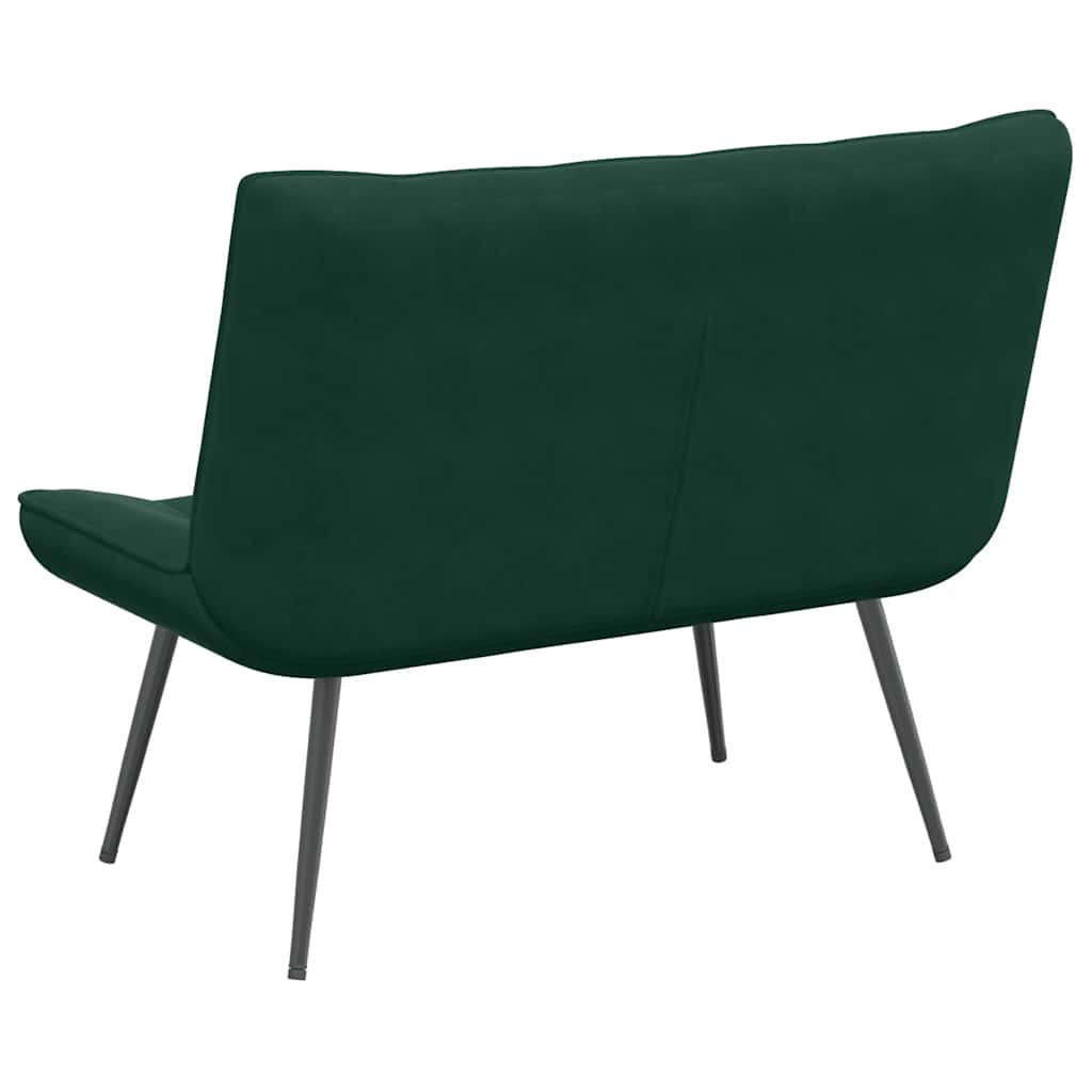 Sitzbank Dunkelgrün 110x74x84 cm Samt