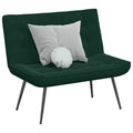 Sitzbank Dunkelgrün 110x74x84 cm Samt