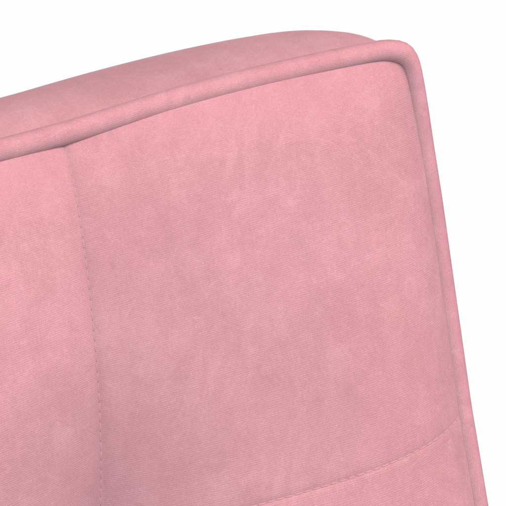 Sitzbank Rosa 110x74x84 cm Samt