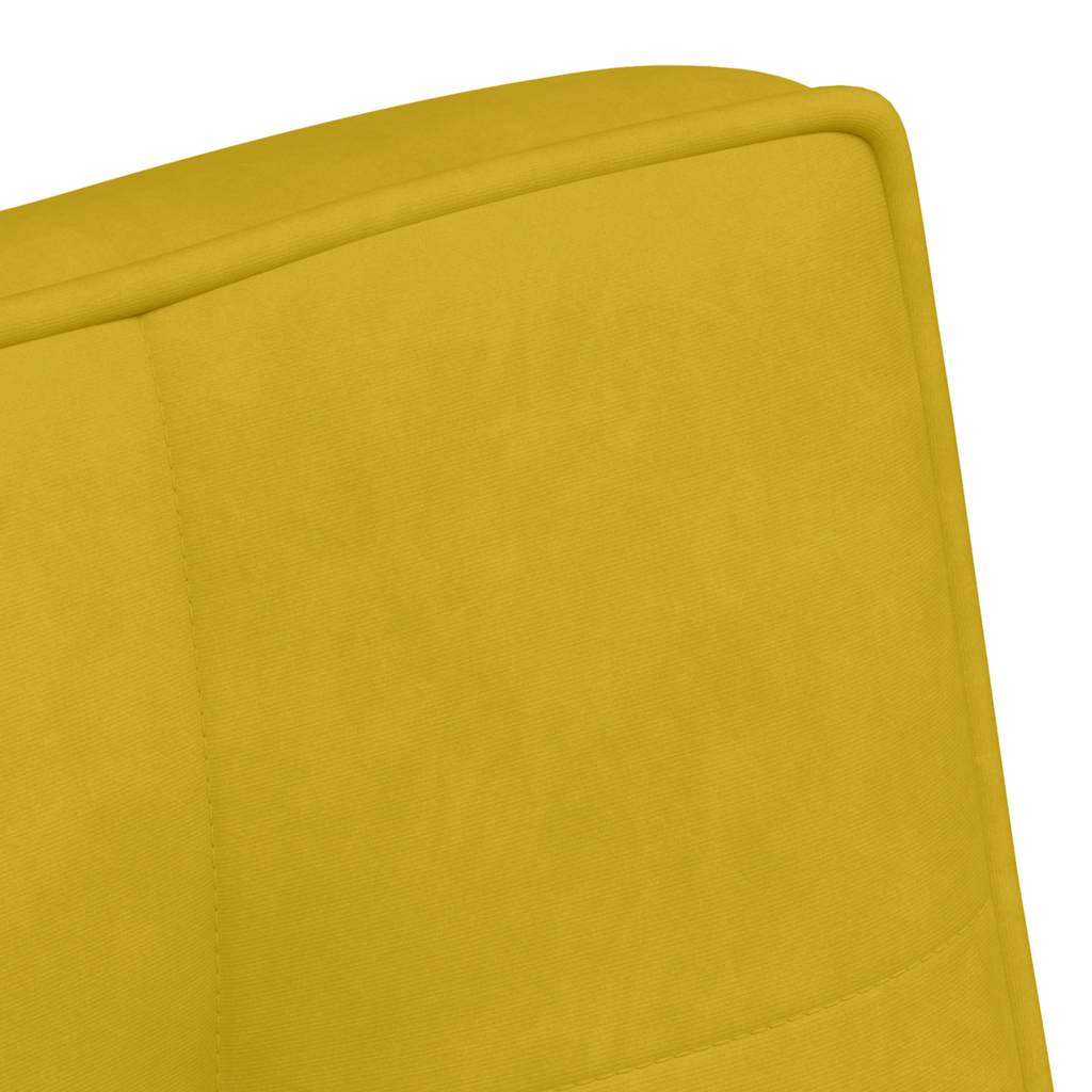 Sitzbank Gelb 110x74x84 cm Samt
