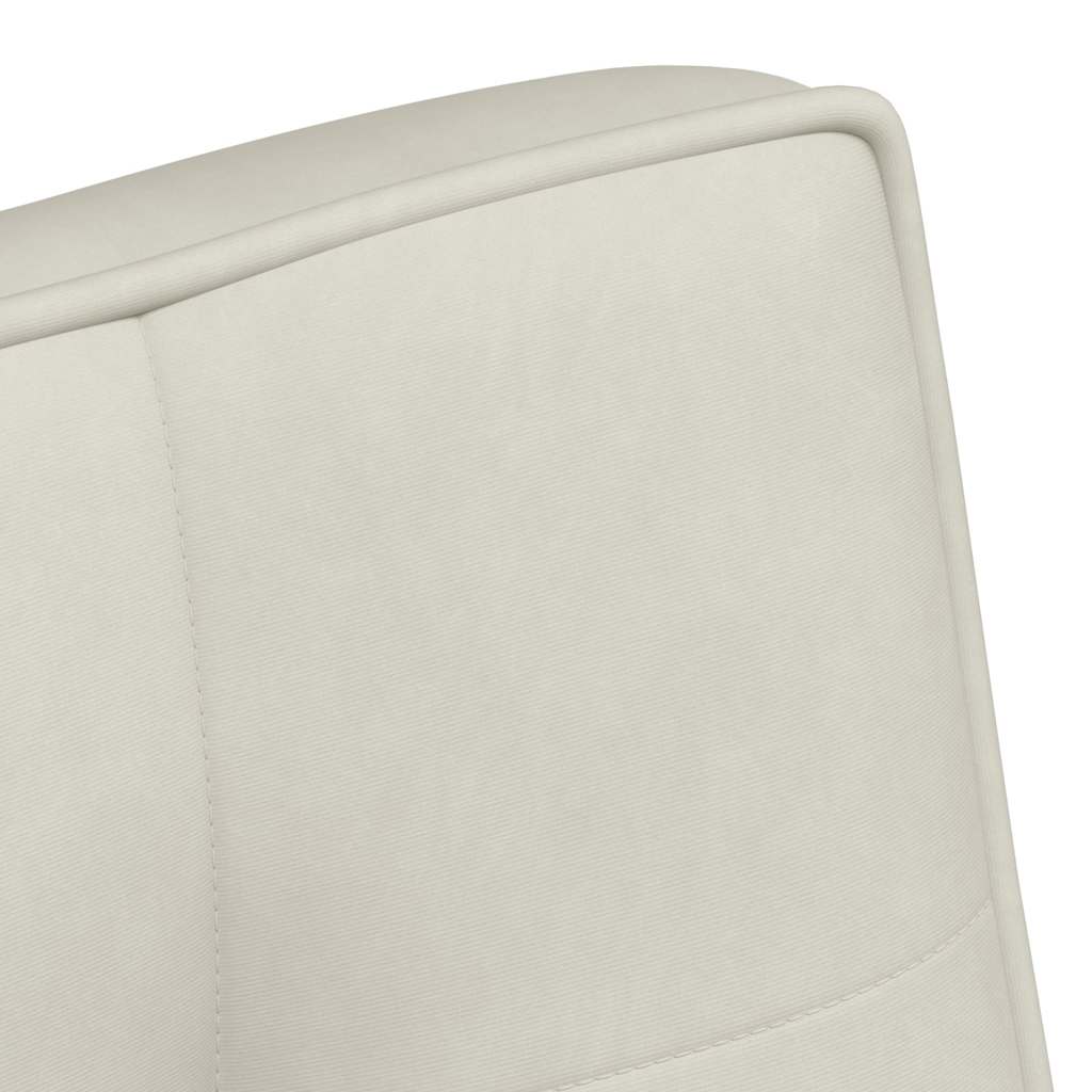Sitzbank Creme 110x74x84 cm Samt